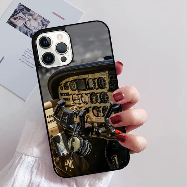 AIRCRAFT COCKPIT DASHBOARD Phone Case Cover For iPhone 17 Air 13 15 Pro Max 16 14 Plus 12 11 Apple max coque