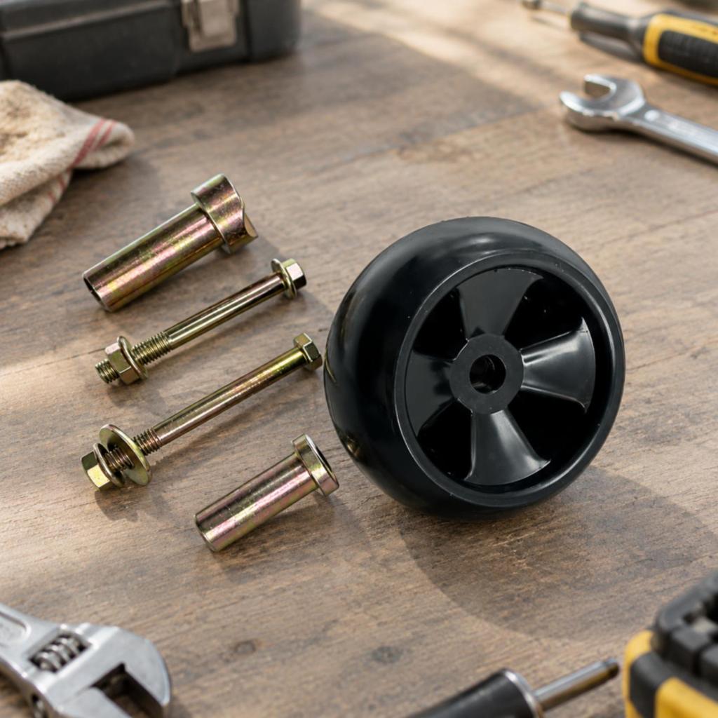 Grass Trimmer Parts Replacement Mowers Deck Wheel HighStrength for Outdoor Use