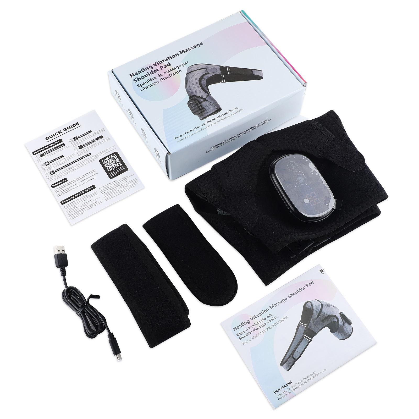 

Электрический нагревательный плечевой упор, вибрационный массажный нагревательный плечевой упор, зарядка плечевого и шейного суставов One size чёрный