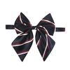 Men Bow Tie Detachable Design Smooth Texture Solid Color Striped Print Neck Tie Weddings Business Parties Outfit Accessories