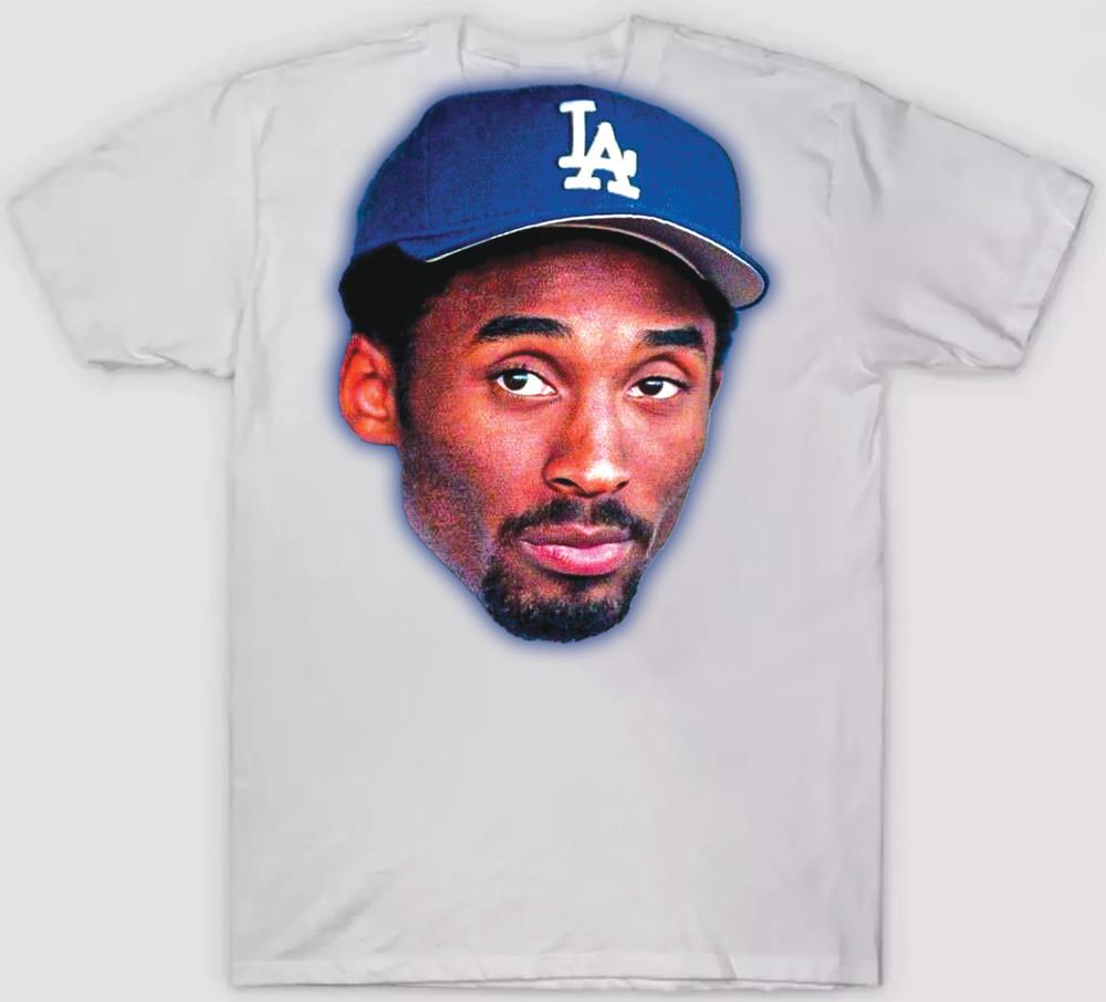 Кобе Брайант Черная Мамба доджерс Взрослый S-3XL Белый Фан-арт Двусторонняя Унисекс Футболка XXL