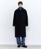 Insilence Oversized Balmacaan Coat Dark Navy