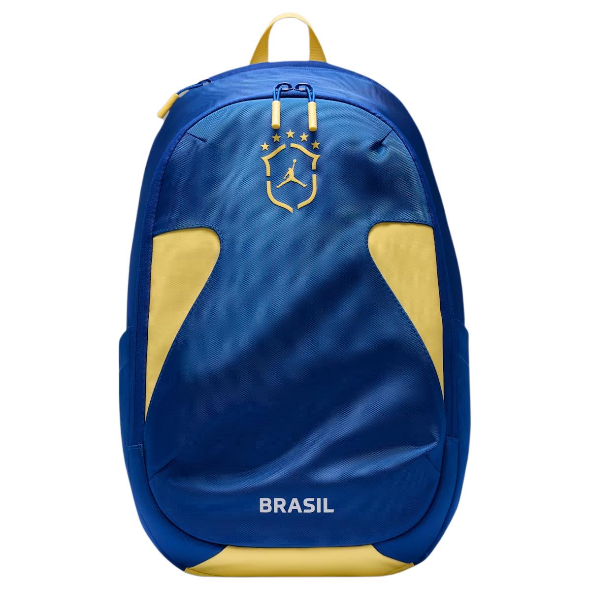 Jordan 23.7L Element Fashion Simple Classic Versatile Polyester Backpack Unisex backpack Blue Yellow IW1545-417 Blue & Yellow