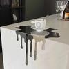 Mirror Finish Tabletop Coffee Coaster Minimalist Mug Pad Water Drop Reflection Decoration  Study