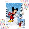 Diamond Art Painting Kit Mickey Winter Snowman 5D Diamond Painting Dot Art Home Wall Decor