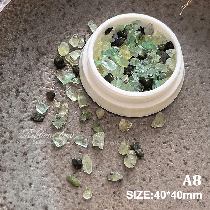 

1 Коробка Мини Разноцветные Шармы для Ногтей из Натурального Камня, Неправильной Формы, Кристаллические Камни, Аксессуары для Ногтей для DIY Украшений Ногтей A8