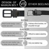 105cm Mens Belt, Elastic Belt for Men, Black Belt Buckle Stretch Woven Belt
