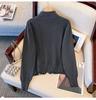 Stand Collar Long Sleeve Wool Knit Zipper Cardigan - Women's Thickened Winter 2026 High-End Top
