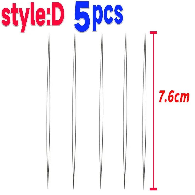 10/S Beading Needles Seed Beads Needles Big Eye Diy Beaded Collapsible Beading Pins Open Needles For Jewelry Making Tools
