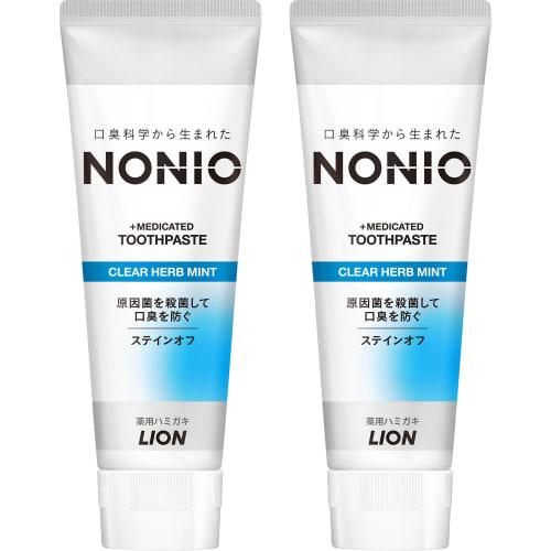 NONIO Toothpaste, Clear Herb Mint, 130g X 2 Packs
