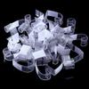 Reusable Table Skirting Fasteners, 12 Piece Plastic Tablecloth Holders with Touch Fastener Straps for Wedding Tables and Trade Show Displays