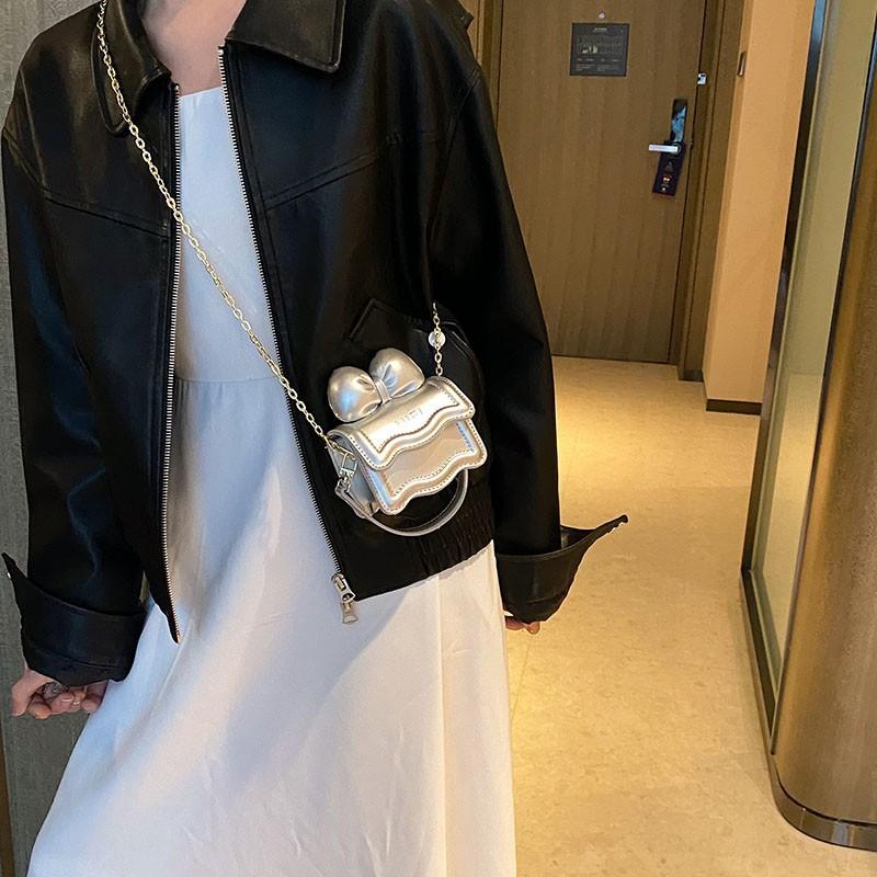 Exquisite trendy children's bag super cute bow bag princess baby foreign style shoulder messenger bag