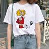 Kawaii Candy Candy Anime Summer Top Tshirt Femen Print T Shirt Grunge Anime Manga T Shirt Top Tees Graphic Aesthetic