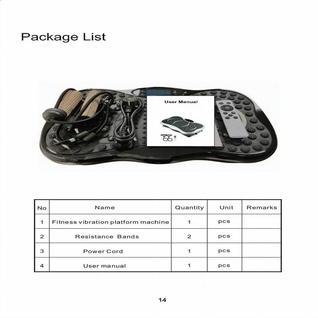 Vibration Exercise Machine for Smart Fitness Full Body Exercise Device Fitness Vibration Platform With Remote Bluetooth Music