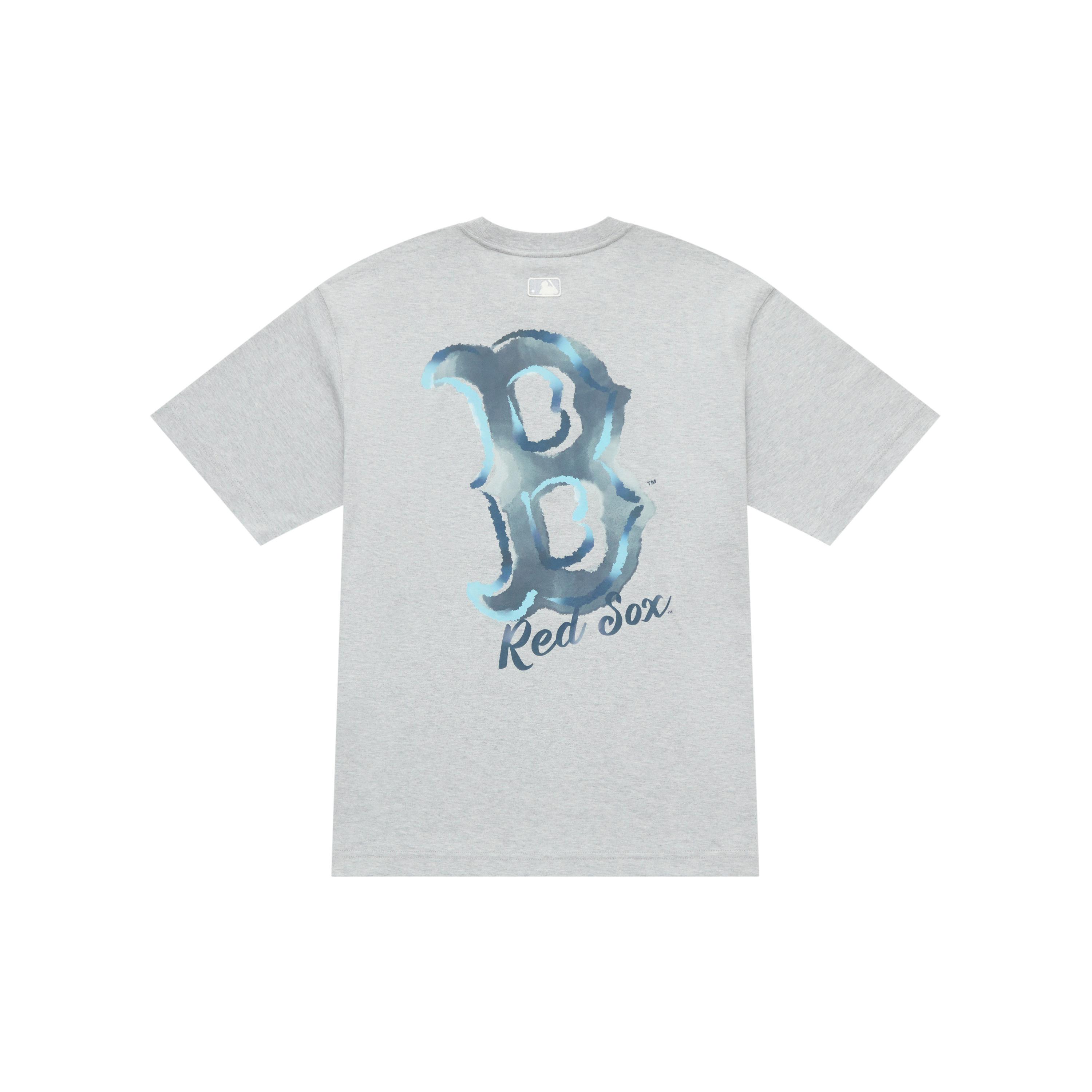 

New MLB Basic Collection Basic Boston Red Sox FW25 T Shirt Unisex Standard Heather Gray 3ATSB1654-43MGS XXL