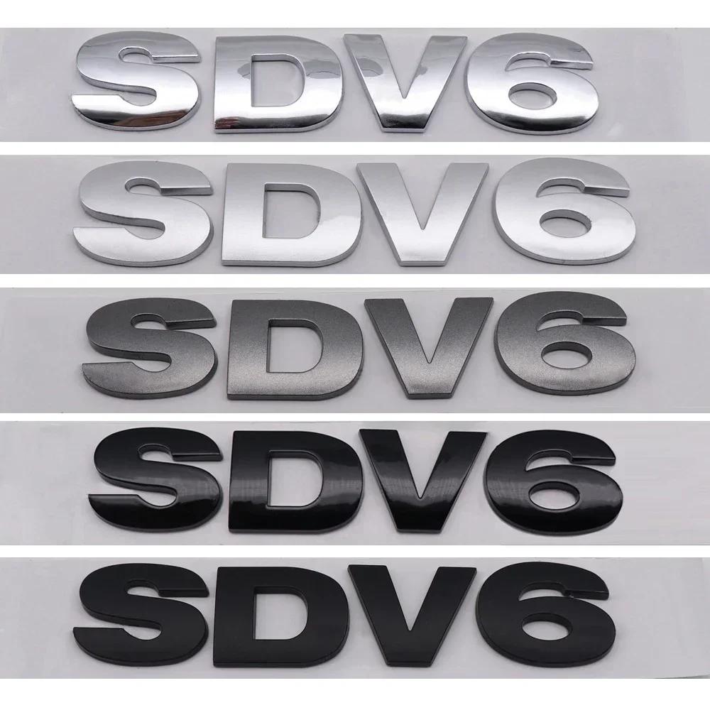 3D ABS Chrom Schwarz Buchstaben SDV6 SDV8 TDV6 TDV8 Logo Auto Heckklappe Emblem Abzeichen Aufkleber für Range Rover Sport Zubehör