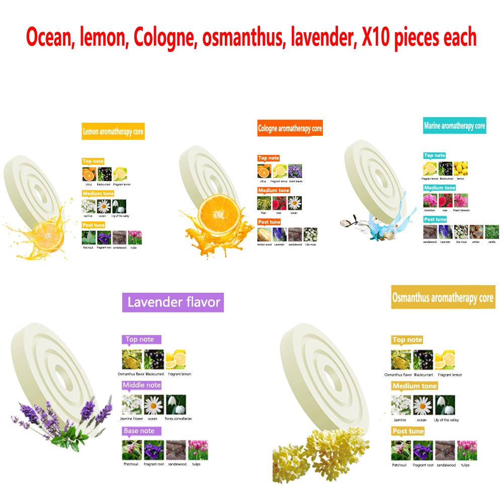 1-50 PCS Solar Car Air Freshener Air Outlet Clips Replacement PE Auto Perfume Slice Fragrance Purifier Supplement