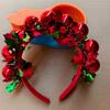 Holiday Hair Clip With Balls Accent, Christmas Hair Hoop Plastic Hair Ornament Hairband For Day Wear Celebration