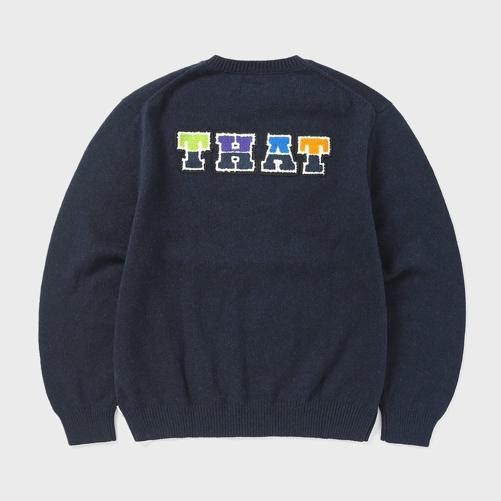 ThIs Is Never That ThIs That Knit Sweater Navy S