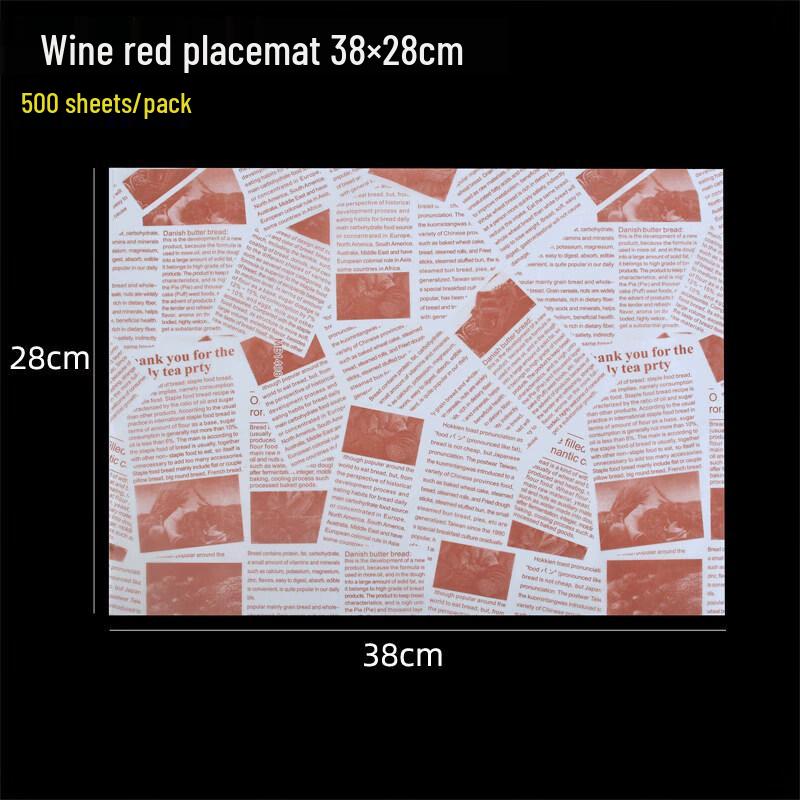 

Disposable English Newspaper Print Food Paper