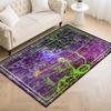 Constellation Design Teen Carpet Rug Doormat, Low-Pile Floor Carpet for Computer Children Bedroom Indoor Front Entrance Living
