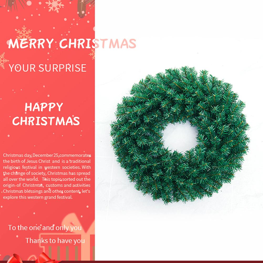 60cm Christmas Rattan Wreath Garland Rustic Christmas Tree Pendant For Home Party Artificial Pine Rattan Wreath Hanging Ornament