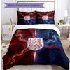 England Football Printed Bedding 3 Piece Set Cozy Breathable Bed Cover Set As Housewarming Holiday Gift