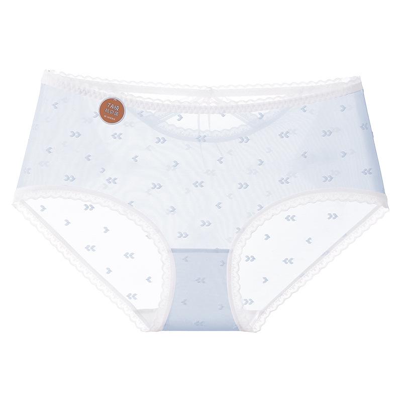 "15D Ultratenké Bezešvé Ledové Hedvábí Nadměrná Velikost Dámské Spodní Prádlo, Antibakteriální Bavlněný Klínek, Dutý Design"