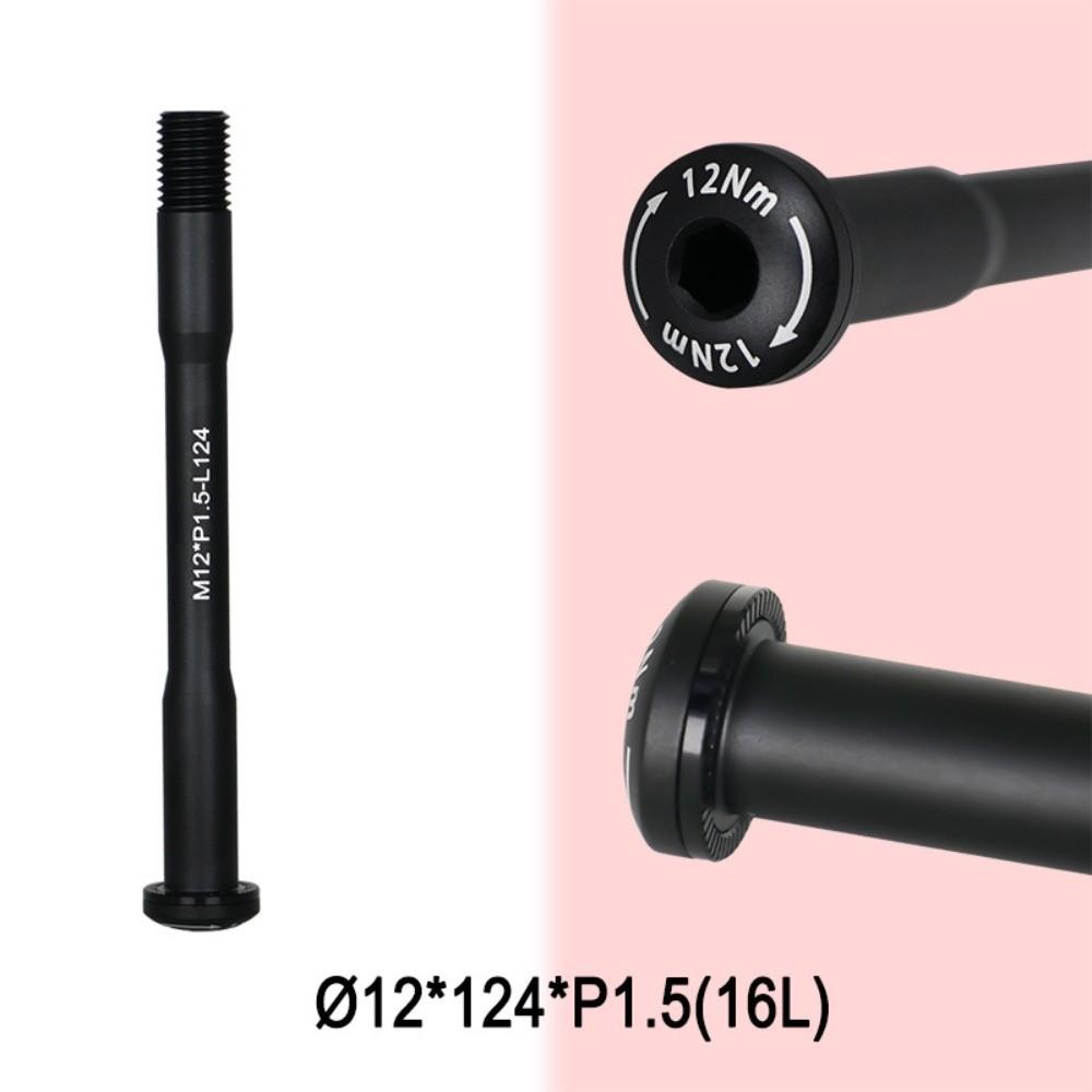 M12 Bicycle Thru Axle High Strength Bike Thru Axle Skewers Frame Fork Hub Replacement