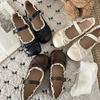 Round Head Retro Bow Flat-soled Small Leather Shoes Women's 2025 New Spring and Autumn Skirt French Soft-soled Mary Jane Shoes
