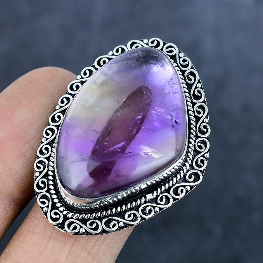 Ametrine Gemstone 925 Sterling Silver Jewelry Ring Size 8
