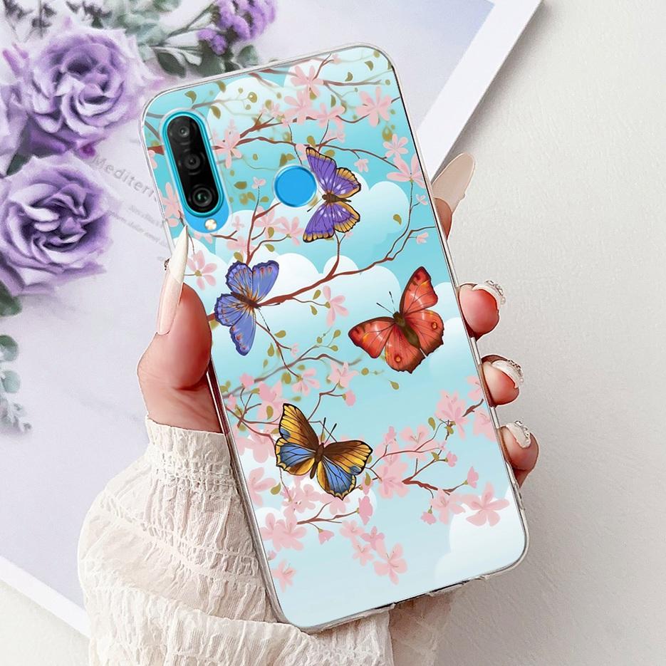 For Huawei P30 Lite Case Cool Dragon Pattern Cover Clear Silicone Soft Slim Phone Case For Huawei P30 Pro P 30 Lite P30Lite Bags