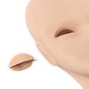 Lash Extension Practice Head with Removable Eyelids, 3D Realistic Facial Contour Mannequin for Eyelash Training, Soft Rubber Reusable Beauty Model,
