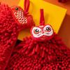 Red Hands Towel Home Super Absorbent Eco-Friendly Wipe Cloth Chenille Material