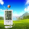 Thermomètre hygromètre digital intérieur/extérieur avec sonde - écran LCD, mémoire Min/Max, blanc