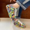 Women's Casual Sneakers Painted Graffiti Lace Up Sports Shoes for Women Flat Ladies Running Shoes Fashion New