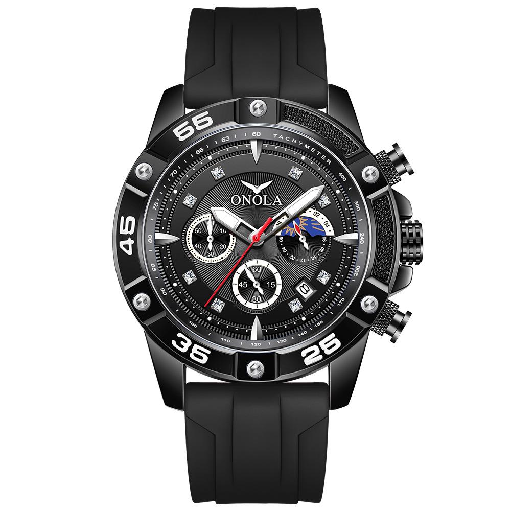 Fashionable and Casual New Multifunctional Quartz Waterproof Tape Watch
