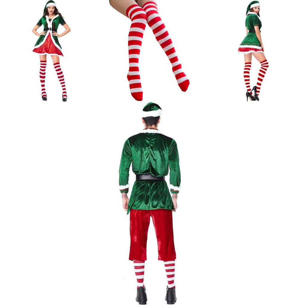 High Quality Elf Cosplay Outfit For Couples Ideal For Christmas Celebrations