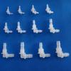 10 Peças Conector Cotovelo Pagoda M6-G1/2 Para 2,4-11,1mm Para Acessórios de Aquário