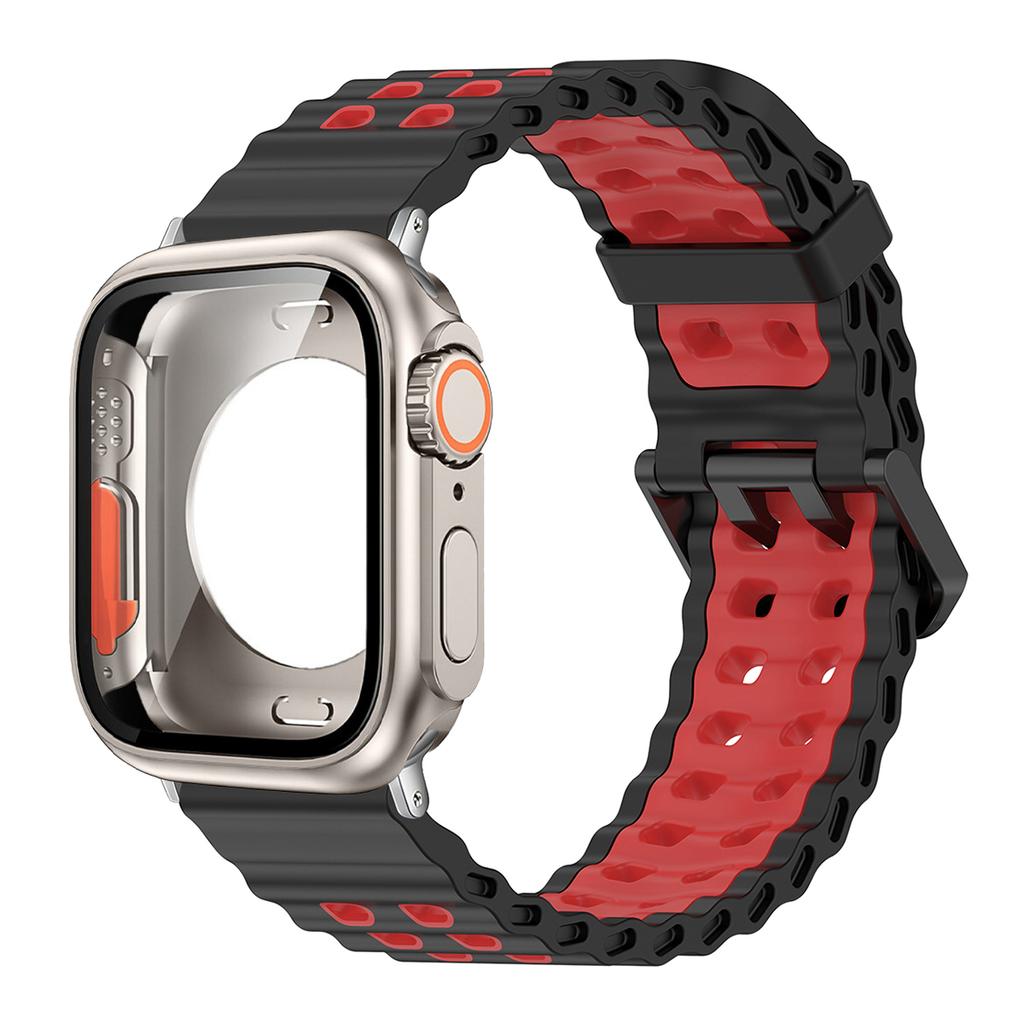 Silicone Strap+Change to Ultra Case For Apple Watch 11 10 42/46mm Protective Cover for iwatch Series 9 8 7 6 se54 40/41/44/45mm