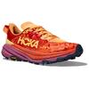 HOKA One One Comfortable Soft Slip-Resistant Durable Lightweight Low-Top Trail Running Shoes Women Sneaker Red Orange 1147832-SRBT