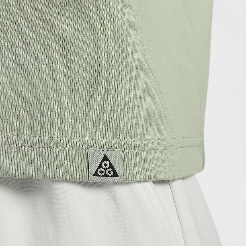 Nike Letter Print Pattern Pullover Crew Neck Short Sleeve Breathable T-Shirt Women Tops Horizon-Green FV7326-370