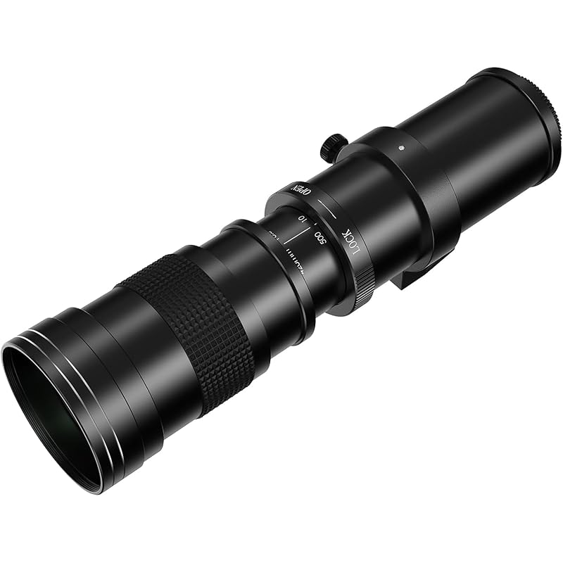 Lightdow Telephoto lens 420-800mm f/8.3 Compatible Nikon F-mount manual zoom telephoto lens + T-mount compatible Nikon D5500 D3300 D3200 D5300 D3400