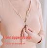 Unisex Plus Size Thick Fleece Backless Bodysuit with Zipper and Crotchless Design for Cold Weather