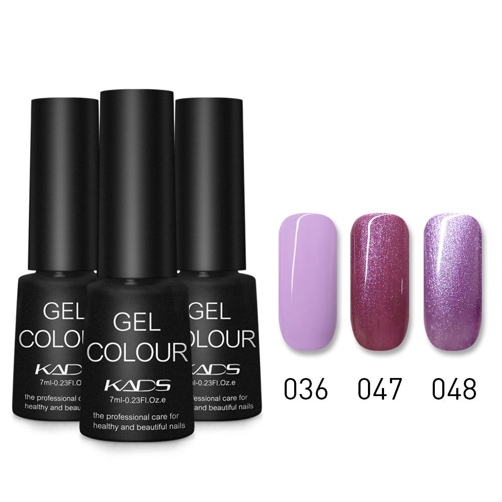 kads 3 buc/set Oja Gel de Unghii UV LED Soak Off Gel Lac de Unghii pentru Manichiură 7ml Semi Permanent Vernis Lac UV