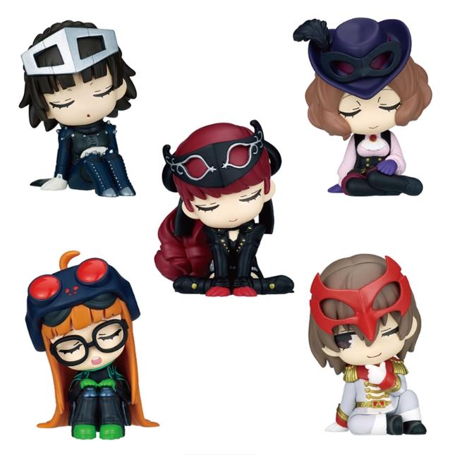 Stock In Genuine Persona P5 Shoulder To Shoulder Akechi Goro Sakura Futaba Cute Creativity Room Ornament Action Figure Model Toy
