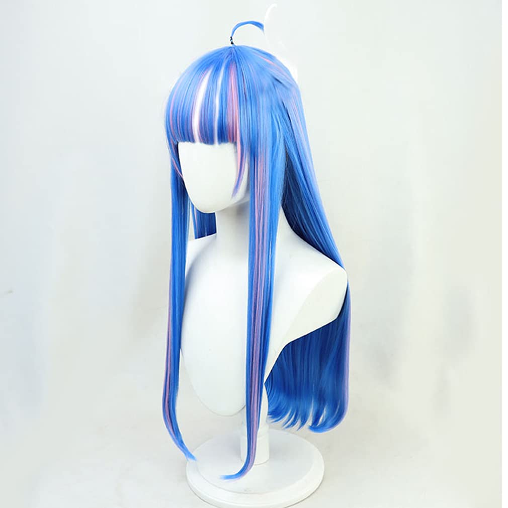 LAOBAO Ulti Cosplay Light Blue and Pink Mesh Perfect for and Events Wig, Heat-Resistant, Wig, Parties, Halloween,