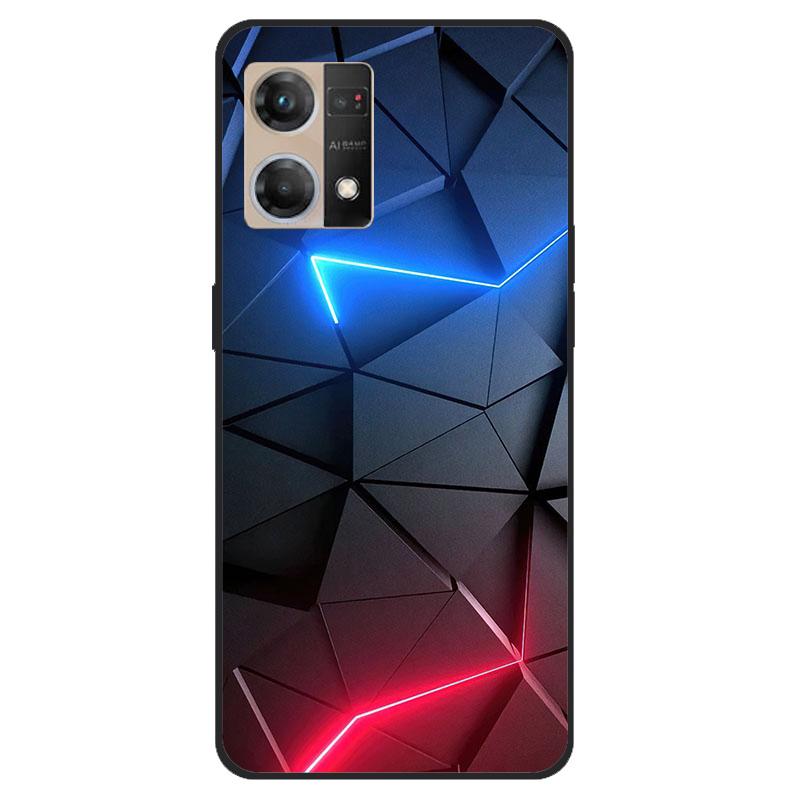 Für Oppo Reno7 4G Hülle CPH2363 Stoßfest Weiches Silikon TPU Rückseite für Oppo F21 Pro F21Pro Handyhüllen für Reno 7 4G Niedlich