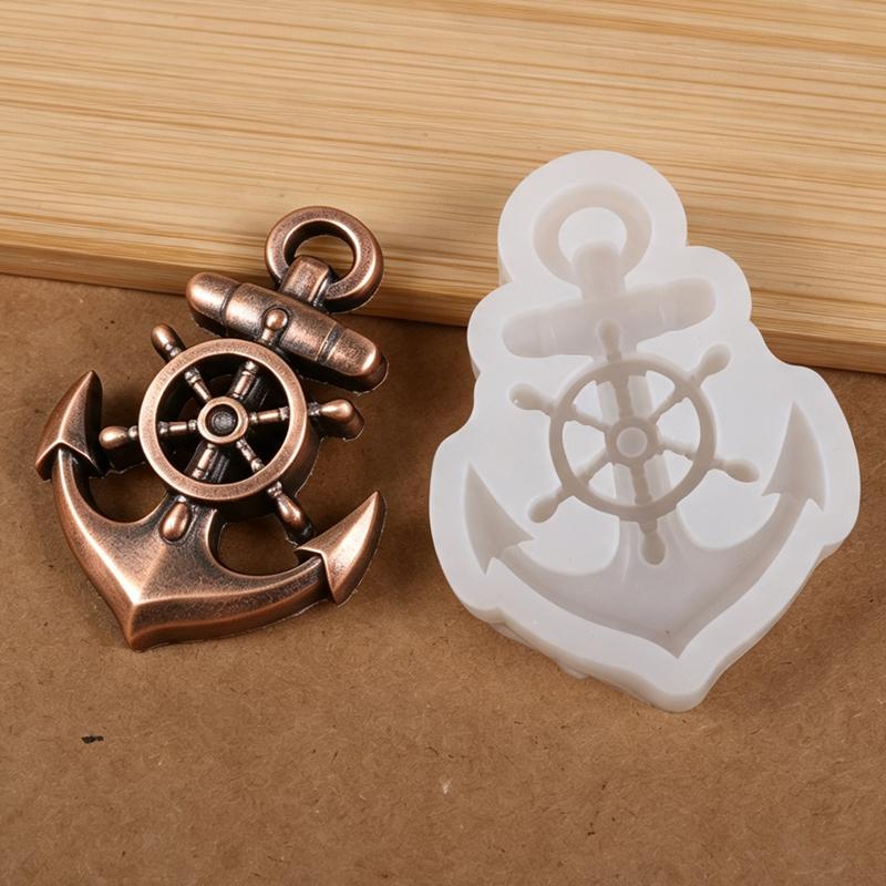 Xiaomi Anchor Silicone Mold 3D Anchor Rope Pendant Keychain Wall Hanging Craft Ornament Candle Gypsum Plaster Mold Home Decor