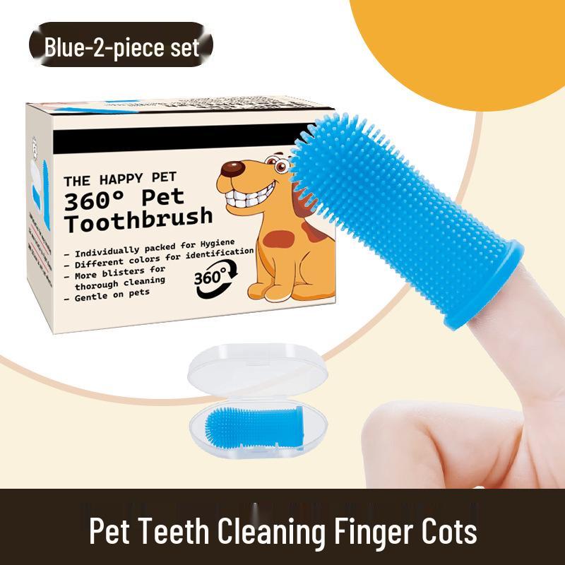 Pet Finger Toothbrush for Cats and Dogs - Universal Oral Care & Tartar Removal Tool